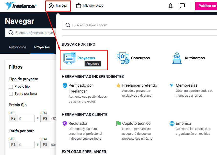 Conseguir trabajo en Freelancer.com desde casa